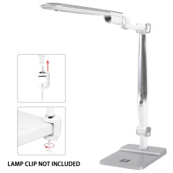 Lámpara de mesa LED Light02 Plata 10W 6000-3300K (Touch & Dentming)