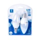 LED A5 C37 E14 6W 6400K / DOBLE