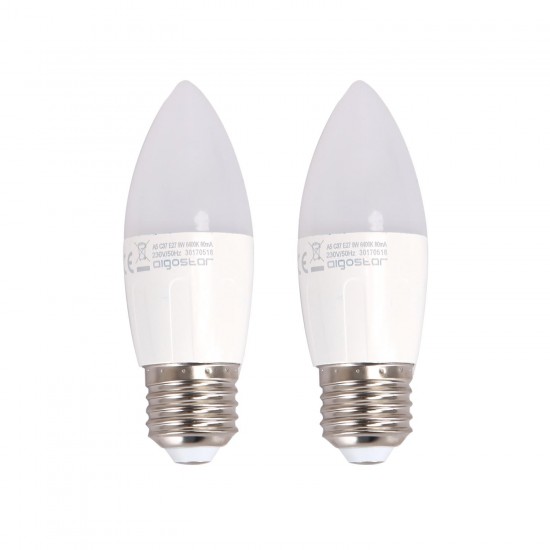 LED A5 C37 E27 9W 6400K / DOBLE