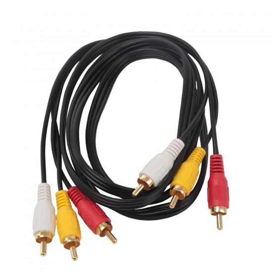 3 enchufes RCA a 3RCA Taps (blister)