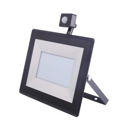 Sensor LED Luz de inundación delgada 100W 4000K / Fundición de troquel