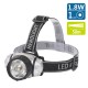 Lámpara de cabeza LED02 Plata, use 3 * baterías AAA