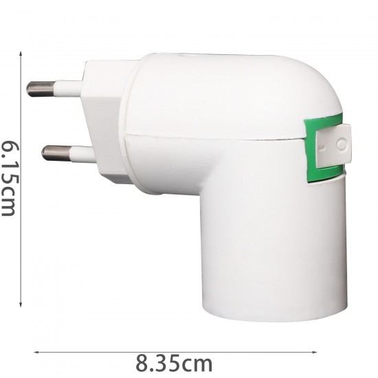 Adaptador PP con Salida A E14 Con Interruptor