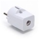 Enchufe cableado 16A blanco redondo