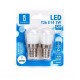 LED T26 E14 2W 6500K / DOBLE