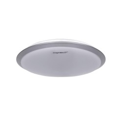 Luz de techo LED09 18W 3000K borde de plata / superficie montada