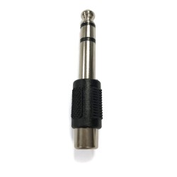 ENCHUFE ESTÉREO DE 6.35mm CON SALIDA A CONECTOR RCA