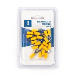 Terminal pre-aislada RV1.25-4 Amarillo (20pcs / blister)