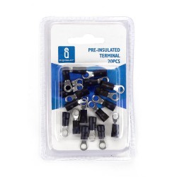 Terminal pre-aislada RV2-4 Negro (20pcs / blister)