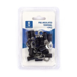 Terminal pre-aislada RV5.5-6 negro (15pcs / blister)