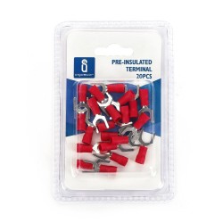 Terminal pre-aislada sv1.25-6 rojo (20pcs / blister)