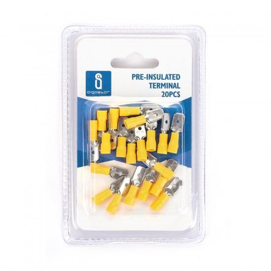 Terminal pre-aislada MDD1.25-250 Amarillo (20pcs / blister)