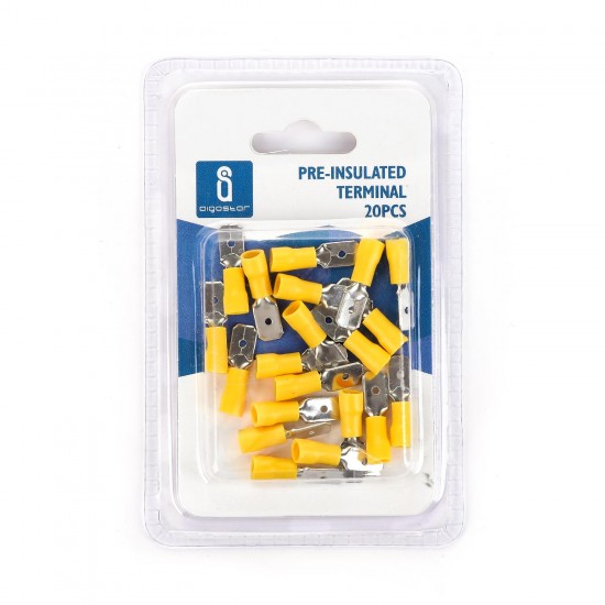 Terminal pre-aislada MDD2-250 Amarillo (20pcs / blister)