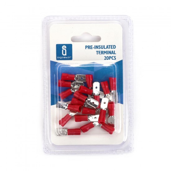 Terminal pre-aislado MDD2-250 rojo (20pcs / blister)