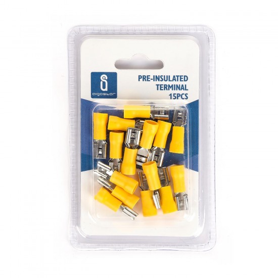 Terminal pre-aislada FDD5.5-250 Amarillo (15pcs / blister)