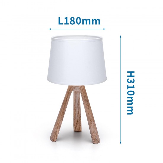 Lámpara de mesa de resina E14 01 Lámpara blanca Base marrón