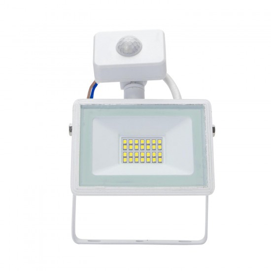 Sensor LED Luz de inundación delgada Blanco 20W 6400k / Fundición