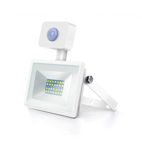 Sensor LED Luz de inundación delgada Blanco 20W 6400k / Fundición