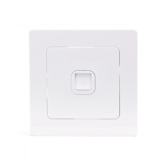 Enchufe unidireccional Flush-Socket Table de computadora / plástico cuadrado / blanco