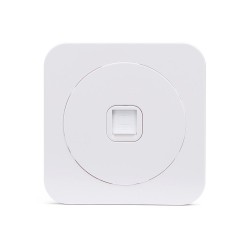 Enchufe unidireccional  Socket / Plástico Ronda / Blanco