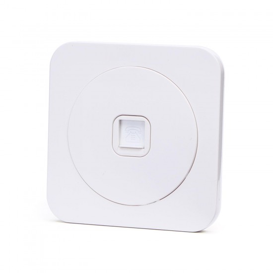 Enchufe unidireccional  Socket / Plástico Ronda / Blanco