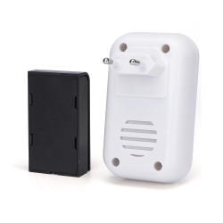 Timbre digital inalámbrico AC / IP44 Blanco / 1 Transmisor + 2 Receptores