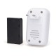 Timbre digital inalámbrico AC / IP44 Blanco / 1 Transmisor + 2 Receptores