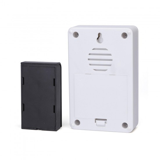 Timbre digital inalámbrico DC / IP44 Blanco / 1 Transmisor + 2 Receptores