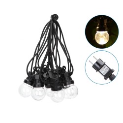 Luces de cadena LED03 10 Bulbos transparentes 8M