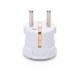 Enchufe cableado 16A blanco redondo