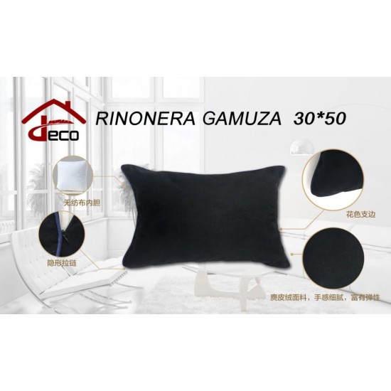 Riñonera gamuza negro 