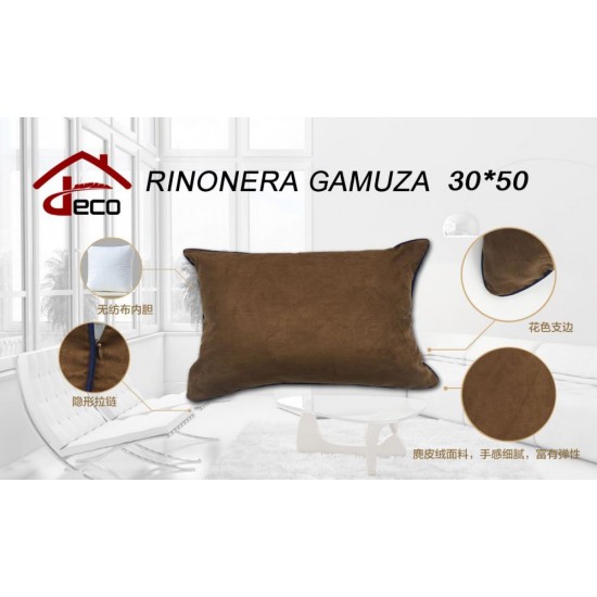 Riñonera gamuza negro 