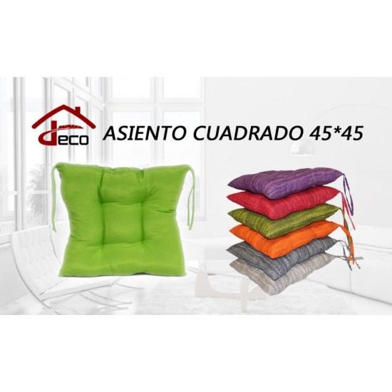 Asiento fibra liso azul