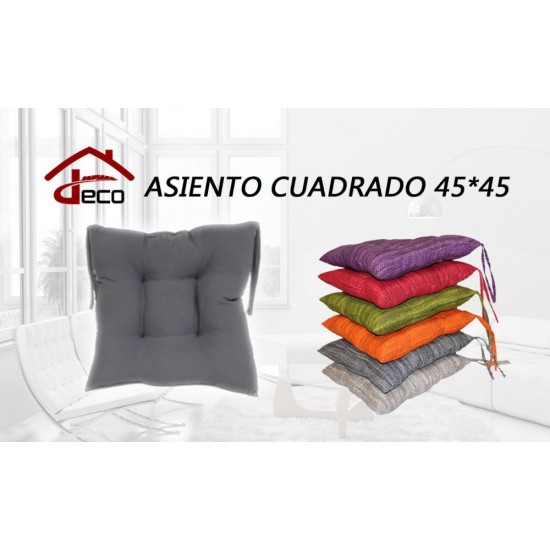 Asiento fibra liso azul