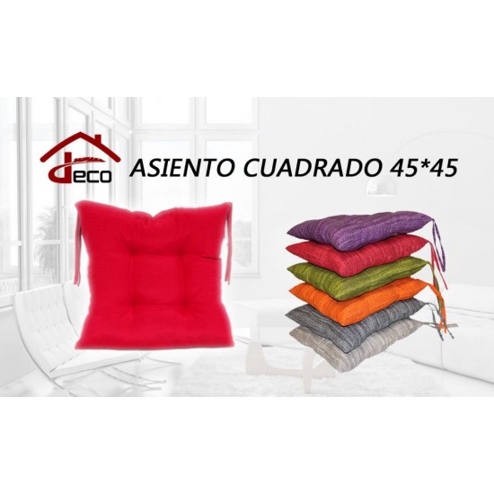 Asiento fibra liso azul