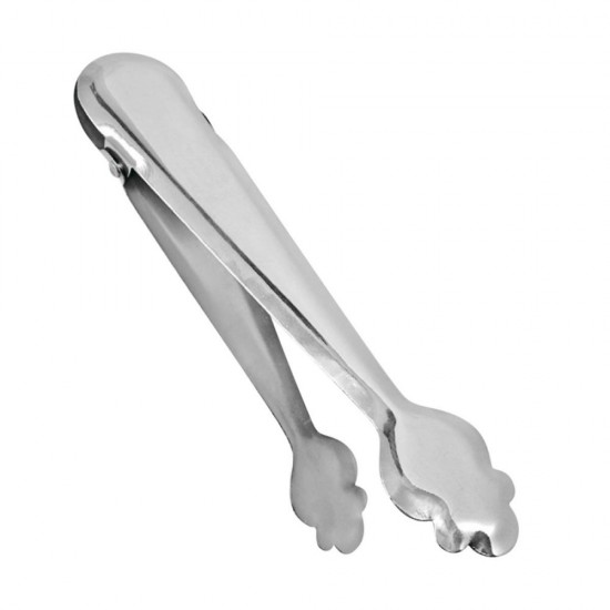 Pinza hielo con muelle inox 18,5 cm.