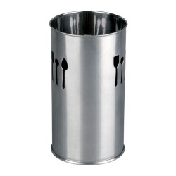 Porta-utensilios inox alto 10 x 18,5 cm..