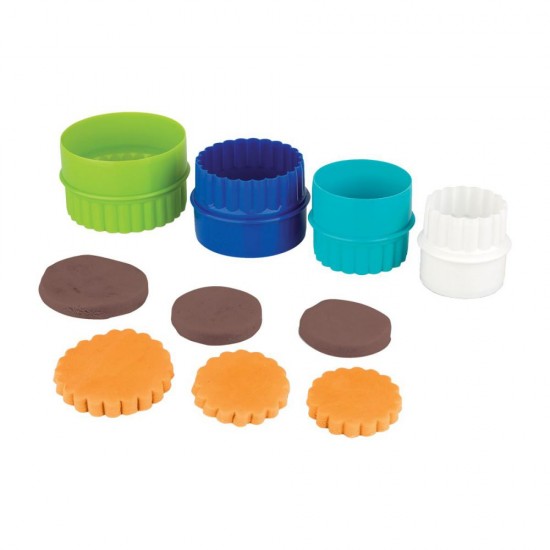 Moldes cortapastas abs circulares 4 uds