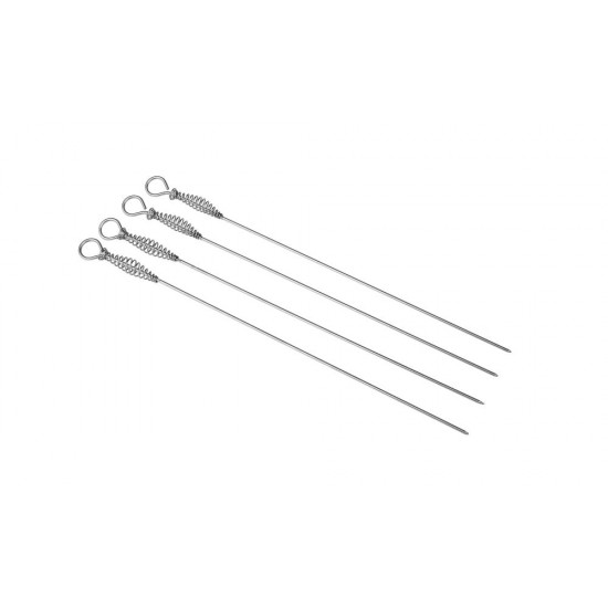 Pack 4 pinchos barbacoa inox