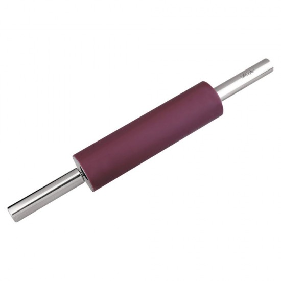 Rodillo amasar inoxidable / silicona. Violett