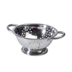 Escurre verduras pie inox 24 cm.