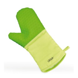 Guante silicona textil verde