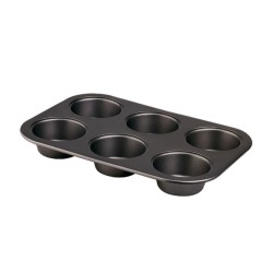 Bandeja 6 mini moldes antiadherente 27x18x3 cm..