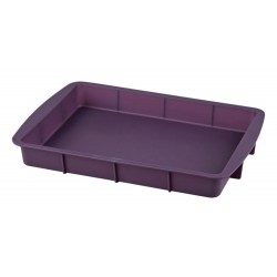 Fuente horno silicona violett 32,5x23x4 cm.