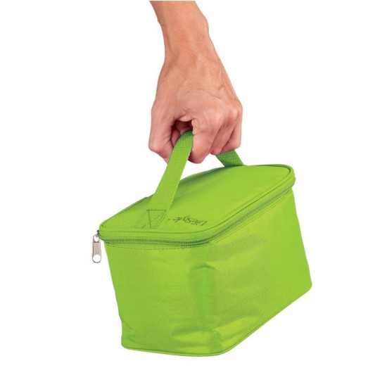 Bolsa Porta alimentos pequeña verde + cubiertos