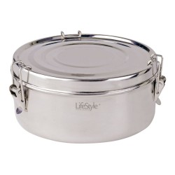 Fiambrera inox con plato 18 cm..