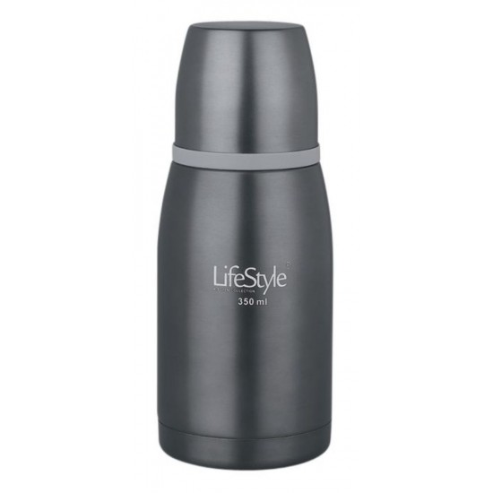 Termo líquidos inoxidable lacado exterior gris 350 ml