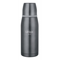 Termo líquidos inoxidable lacado exterior gris 500 ml