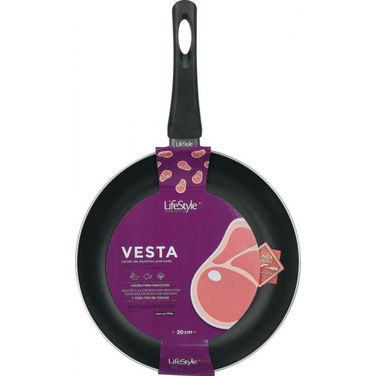 Sartén aluminio vesta 30 cm.