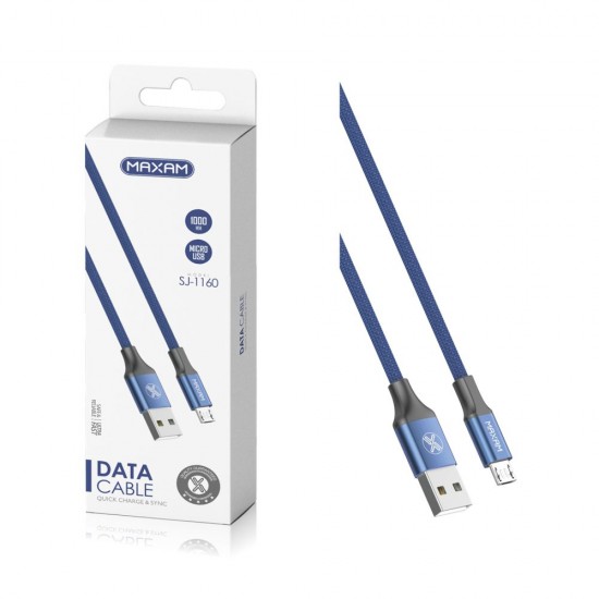 SJ-1160 Azul 2a 1micro USB cable